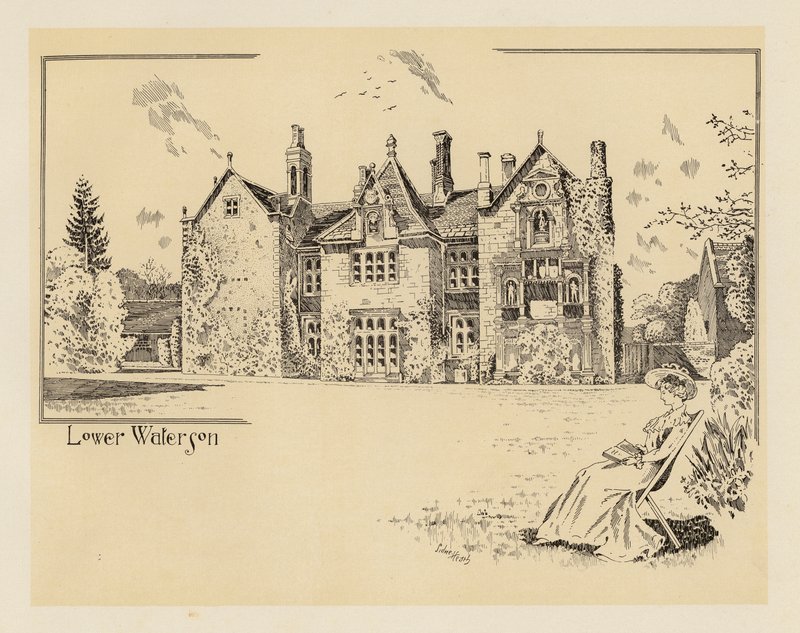 Dorset: Lower Waterson (litografie) od Sidney Heath