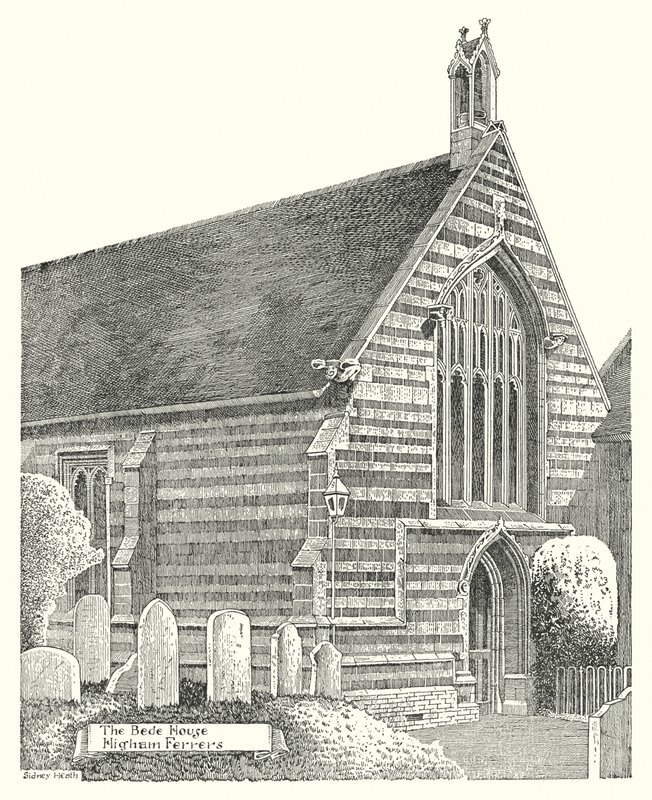 The Bede House, Higham Ferrers (rytina) od Sidney Heath