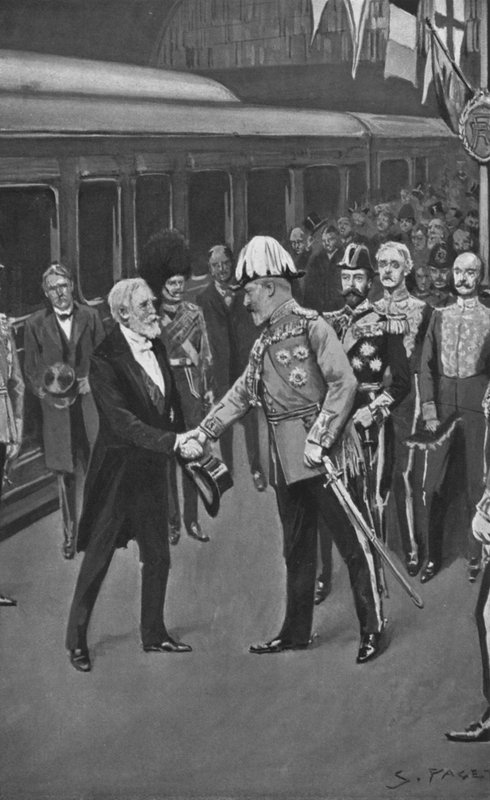 Král Edward vítá prezidenta Loubeta, 6. července 1903 od Sidney Paget