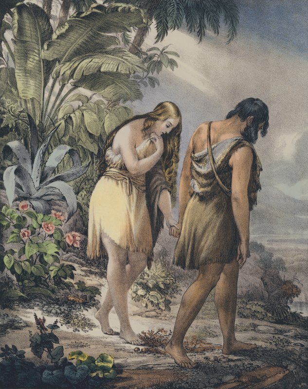 Adam a Eva vyhnáni z ráje od Siegfried Detler Bendixen