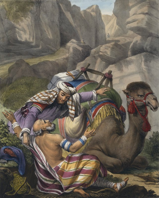 Soucitný Samaritán od Siegfried Detler Bendixen