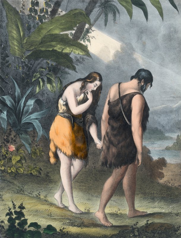 Adam a Eva vyhnáni z ráje od Siegfried Detler Bendixen