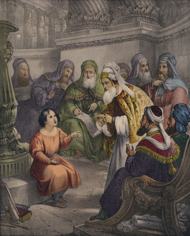 Kristus s lékaři v chrámu od Siegfried Detler Bendixen