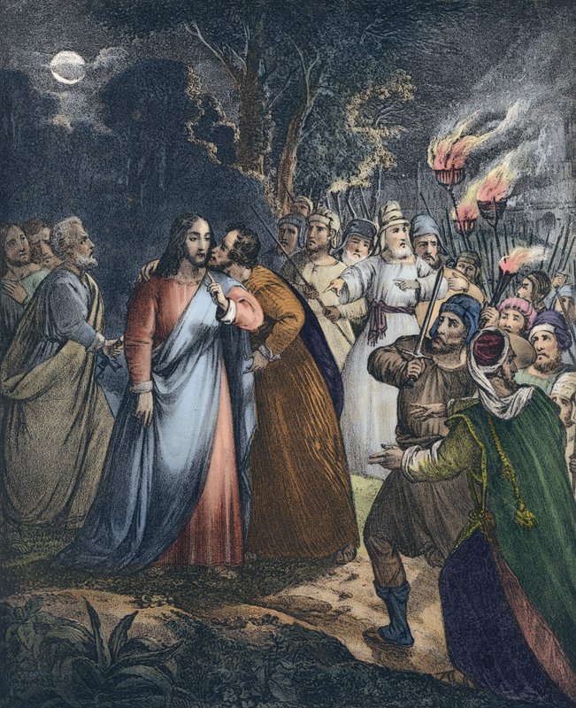 Jidáš zradí svého Mistra od Siegfried Detler Bendixen