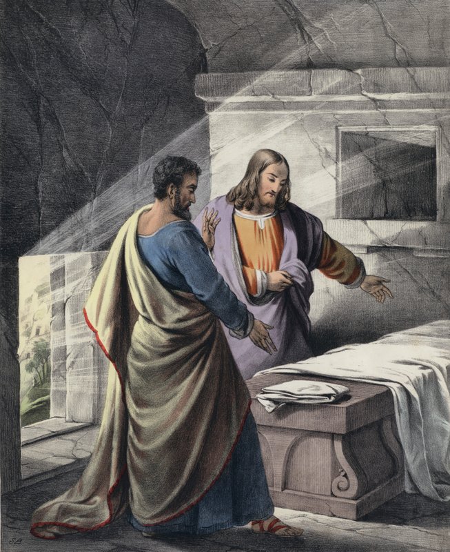 Petra a Jana u hrobu od Siegfried Detler Bendixen