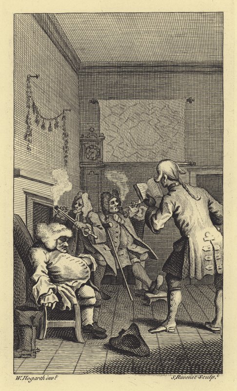 Scéna z Tristrama Shandyho od Laurence Sterna od Simon Francois after Ravenet