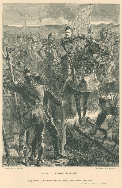 Ilustrace pro Shakespearova krále Jindřicha V od Sir John Charles Robinson