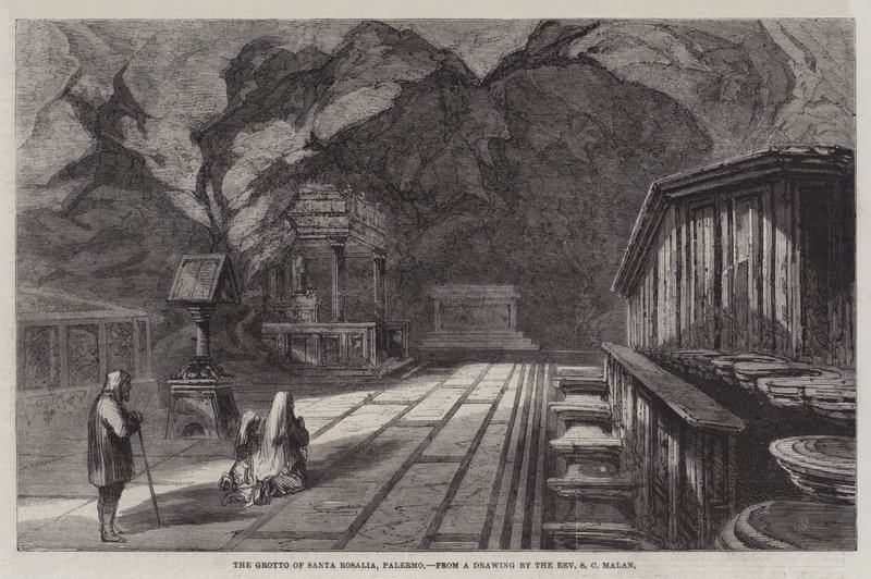 Jeskyně Santa Rosalia, Palermo od Solomon Caesar Malan