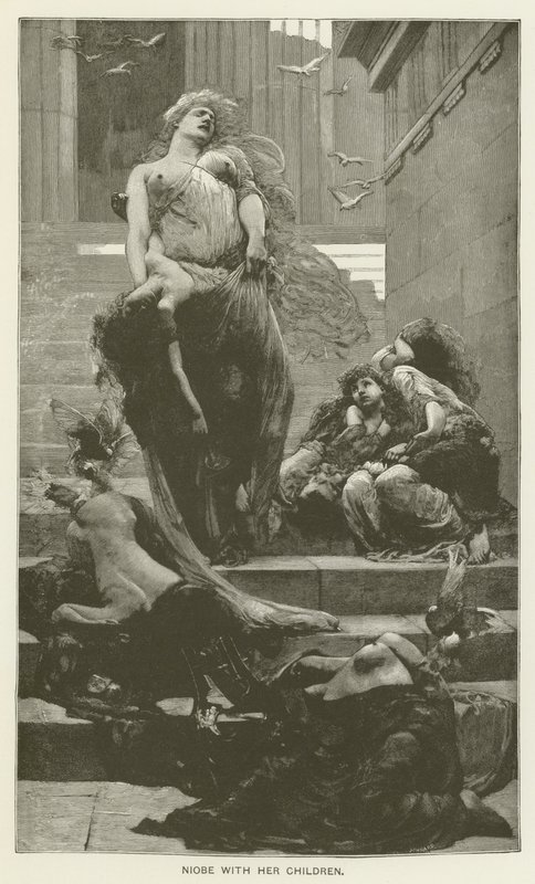 Niobe se svými dětmi od Solomon Joseph Solomon