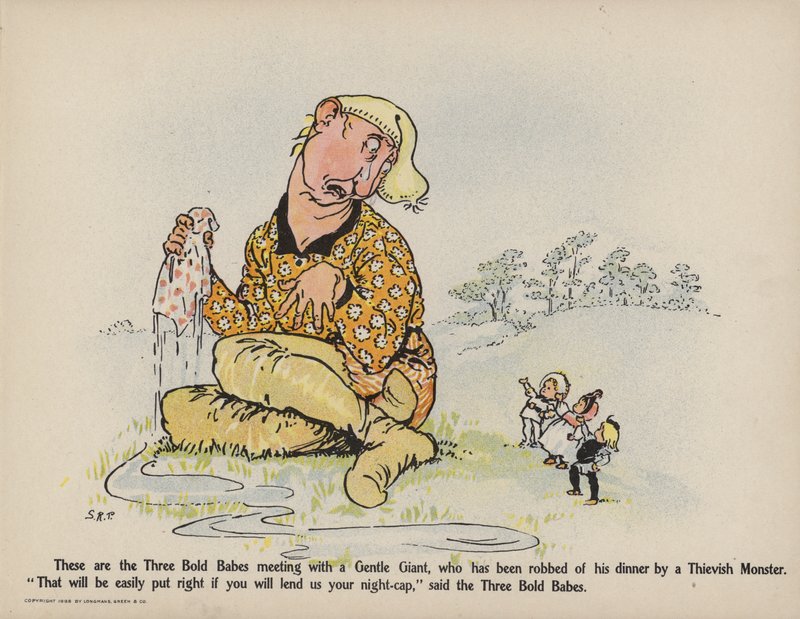 Ilustrace k filmu Další příhody tří odvážných dětí (barevná litografie) od Sophia Rosamond Praeger
