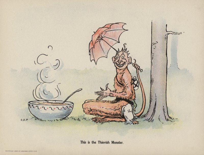 Ilustrace k filmu Další příhody tří odvážných dětí (barevná litografie) od Sophia Rosamond Praeger