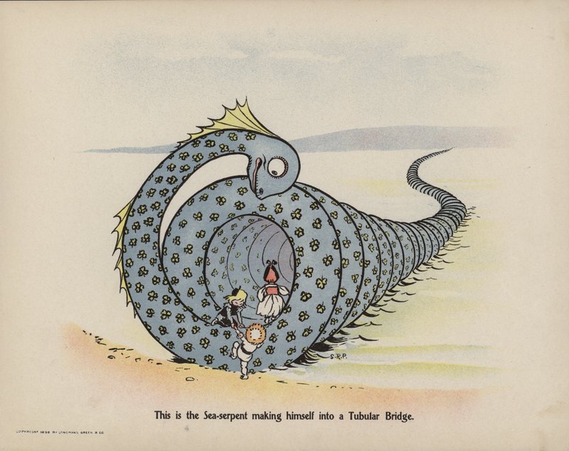 Ilustrace k filmu Další příhody tří odvážných dětí (barevná litografie) od Sophia Rosamond Praeger