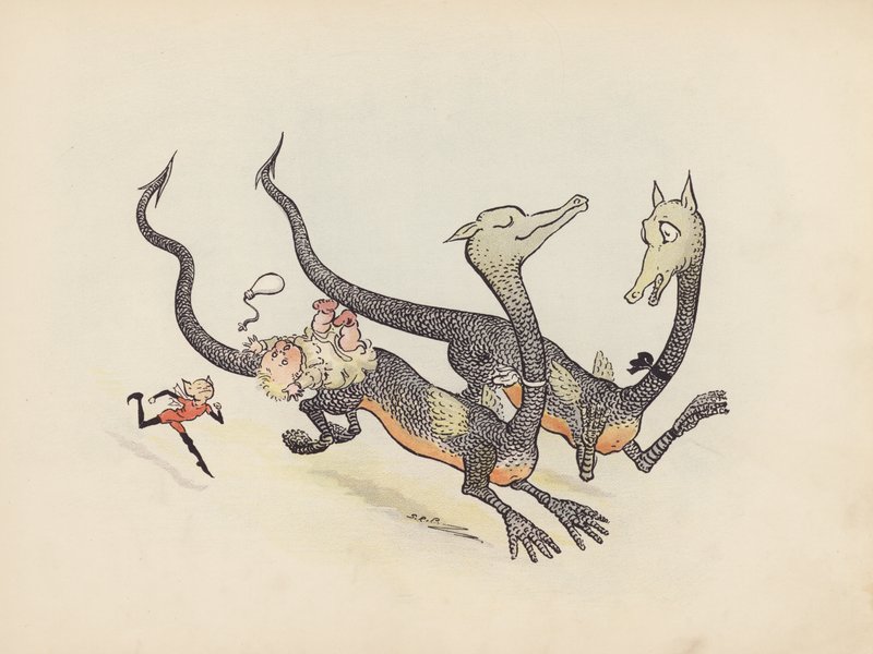 Ilustrace k Malým dvojčatům od S. Rosamond Praeger (barevná litografie) od Sophia Rosamond Praeger