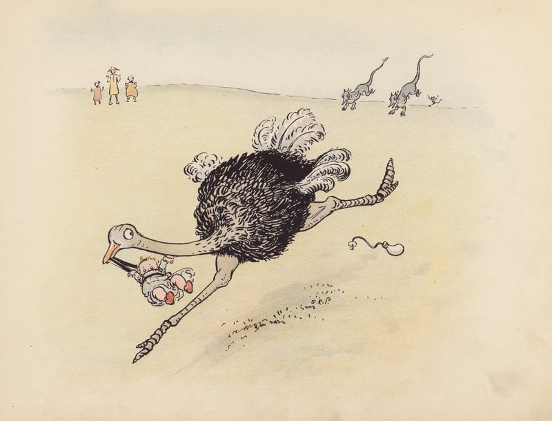 Ilustrace k Malým dvojčatům od S. Rosamond Praeger (barevná litografie) od Sophia Rosamond Praeger