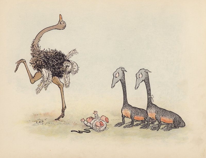 Ilustrace k Malým dvojčatům od S. Rosamond Praeger (barevná litografie) od Sophia Rosamond Praeger