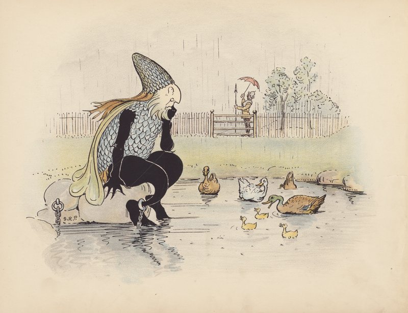 Ilustrace k Malým dvojčatům od S. Rosamond Praeger (barevná litografie) od Sophia Rosamond Praeger