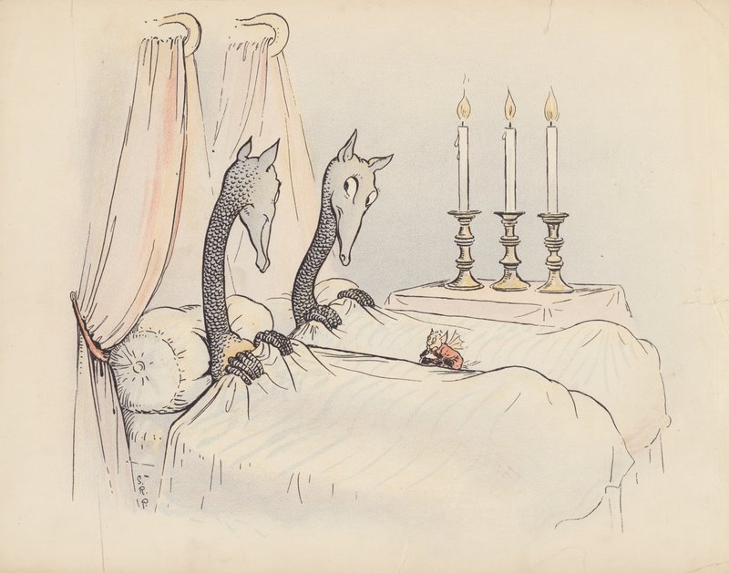 Ilustrace k Malým dvojčatům od S. Rosamond Praeger (barevná litografie) od Sophia Rosamond Praeger