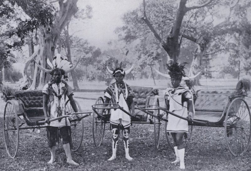 Typičtí Ricksha Boys (černobílá fotografie) od South African Photographer