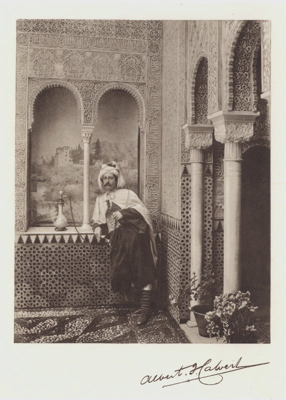 Albert F Calvert, portrét a podpis (barevné lito) od Spanish Photographer