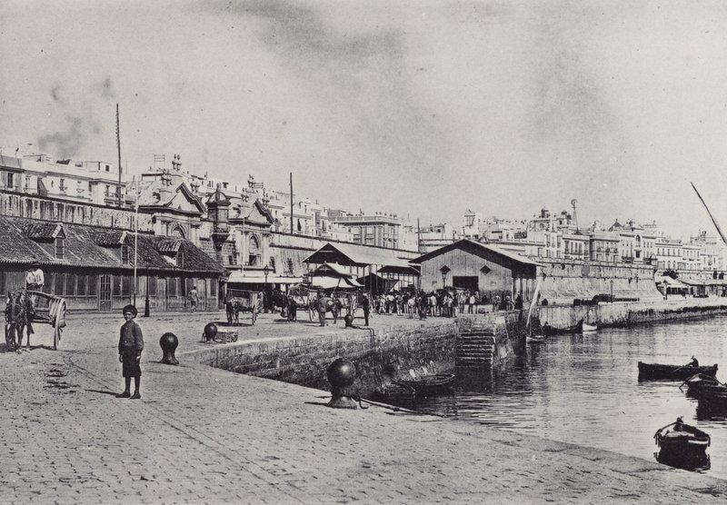 Cádiz: El Muelle (černobílá fotografie) od Spanish Photographer