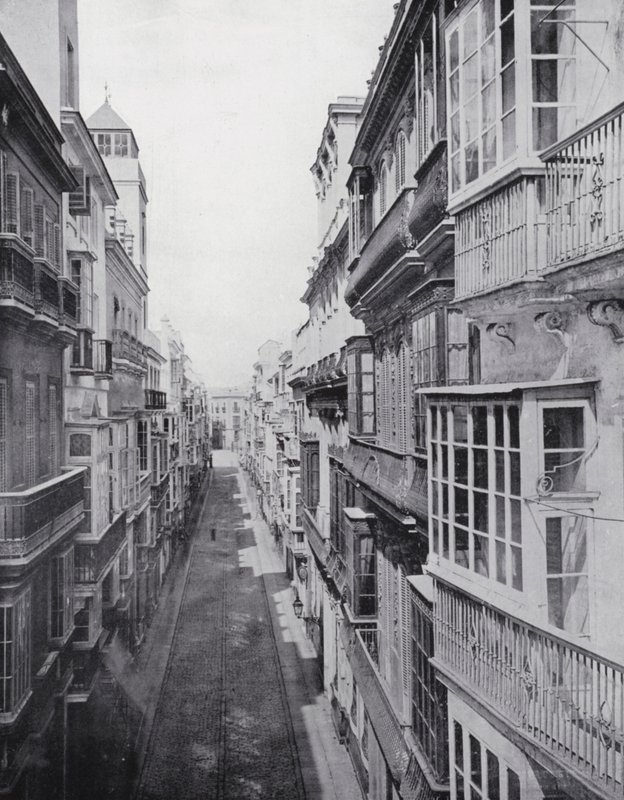 Calle Ancha, Cádiz (čb fotografie) od Spanish Photographer