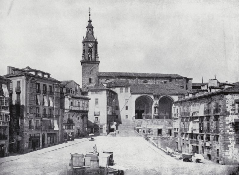 Plaza De La Constitucion, Vitoria (čb fotografie) od Spanish Photographer