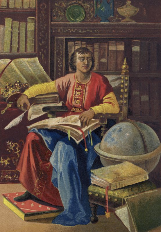 Alfonso X., král Kastilie, Leonu a Galicie od Spanish School