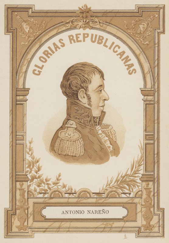 Antonio Narino , kolumbijský vojenský a politický vůdce od Spanish School