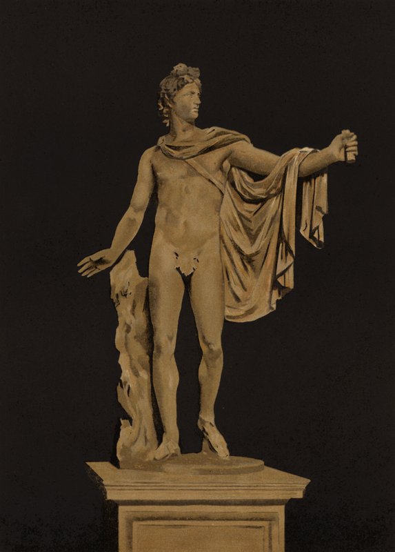 Apollo Belvedere (chromolitho) od Spanish School