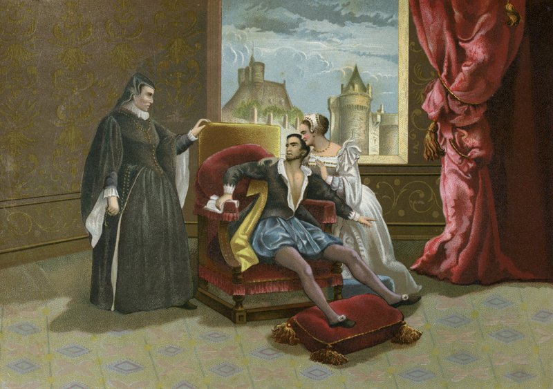 Smrt francouzského krále Karla IX., 1574 od Spanish School