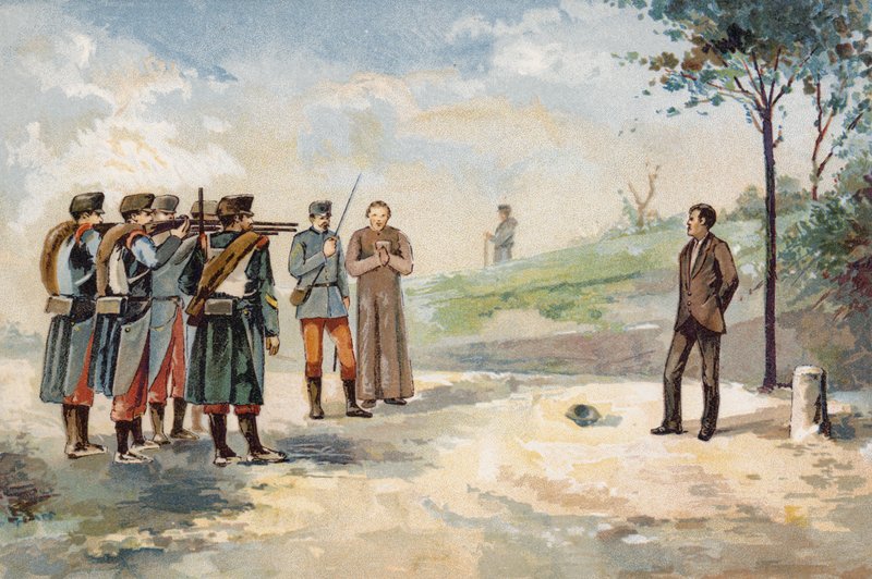 Poprava popravčí četou republikánského revolucionáře Froilana Carvajala, Španělsko, 1869 od Spanish School