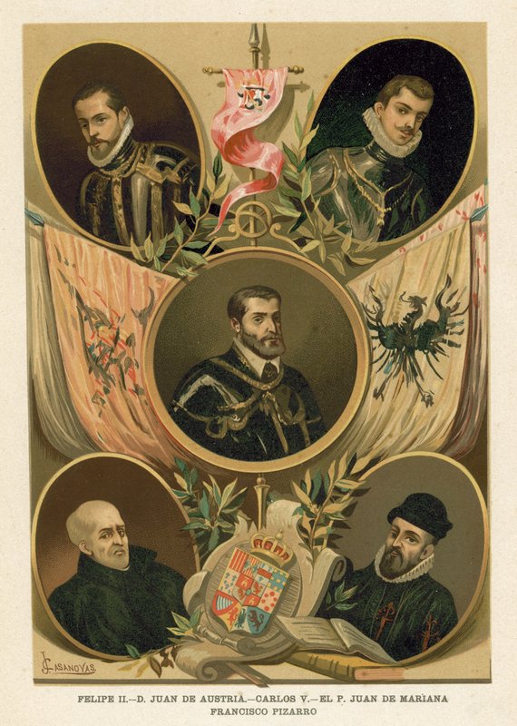 Slavné španělské historické postavy 16. století od Spanish School