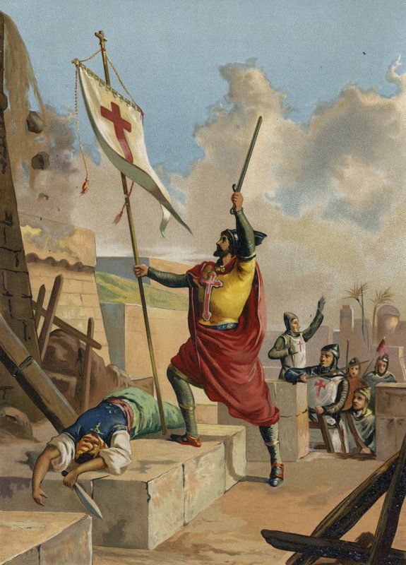 Godfrey z Bouillonu, franský rytíř a křižák, 11. století od Spanish School