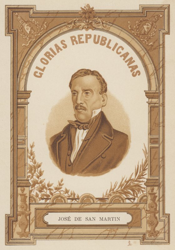 Jose de San Martin , argentinský generál od Spanish School