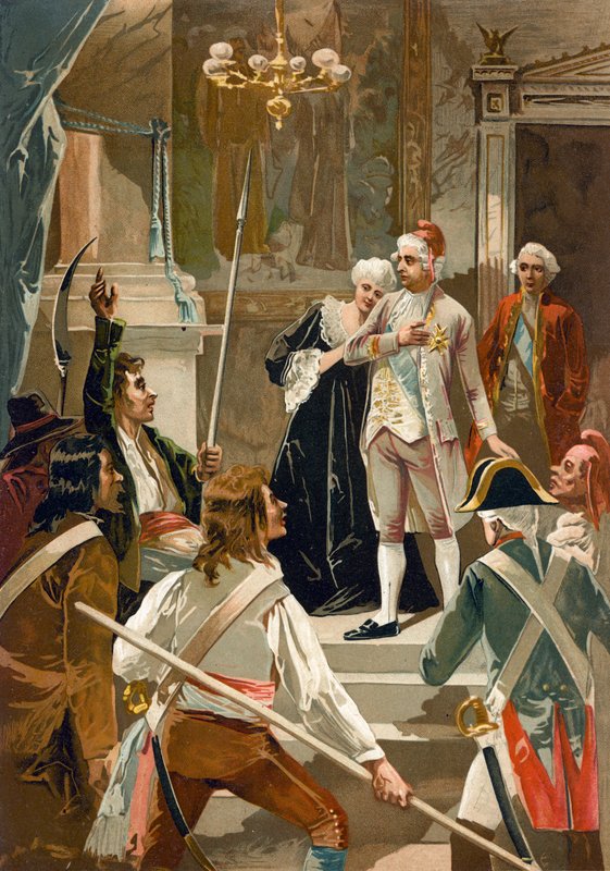 Král Ludvík XVI. a Marie Antoinetta od Spanish School