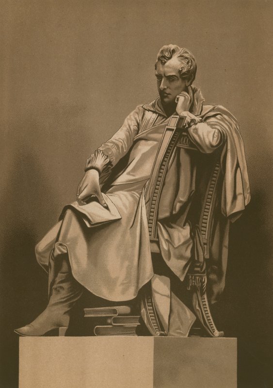 Lord Byron uvažuje o svobodě Řeků od Spanish School