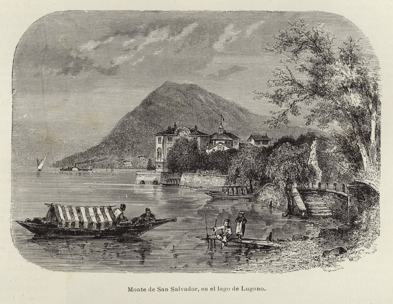 Monte San Salvatore na jezeře Lugano od Spanish School