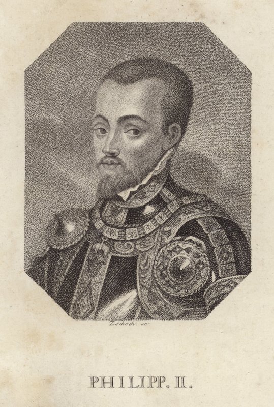 Filip II., španělský král od Spanish School