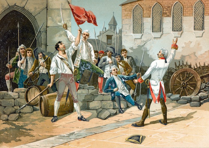 Populární povstání v Paříži revoluce od Spanish School