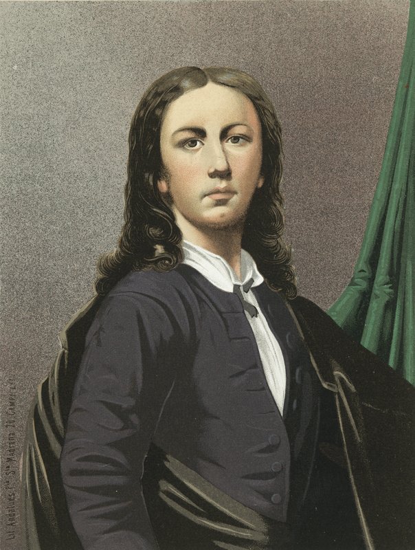 Raphael jako mladý muž od Spanish School