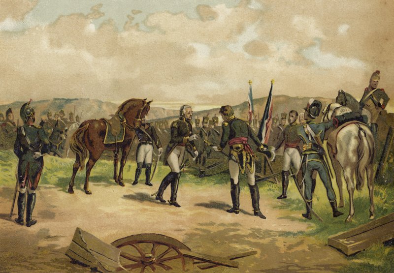 Kapitulace generála Duponta, bitva u Bailenu, Španělsko, 1808 od Spanish School