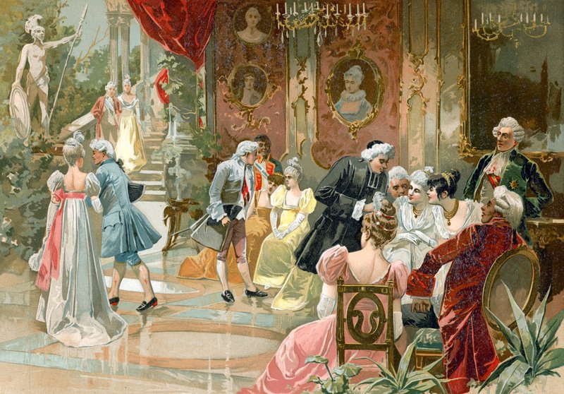 Dvůr francouzského krále Ludvíka XV od Spanish School
