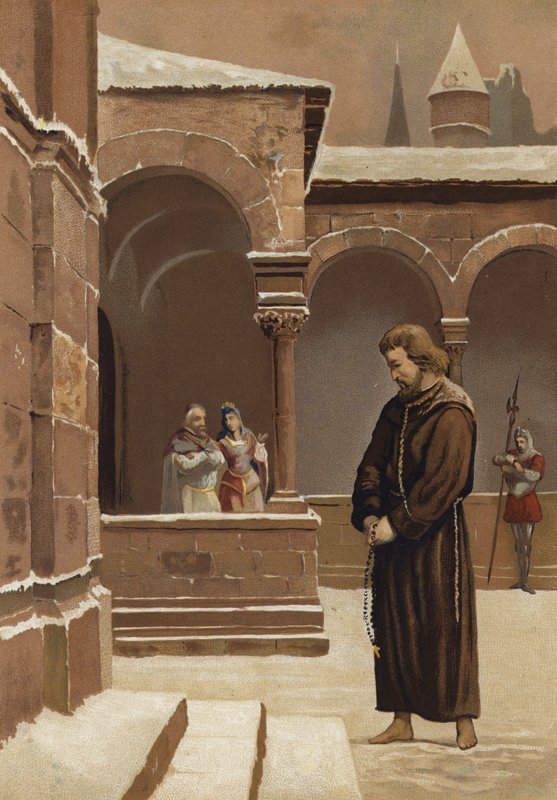 Pokání císaře Svaté říše římské Jindřicha IV od Spanish School