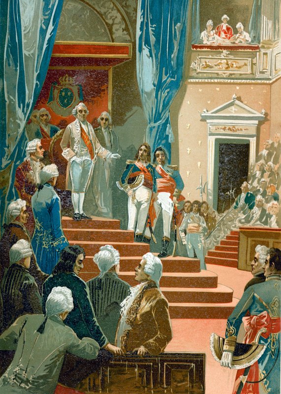 Neznámá scéna během francouzské revoluce od Spanish School