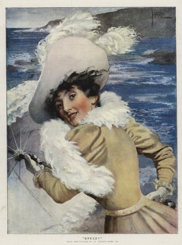 Breezy (chromolitho) od St. George Hare