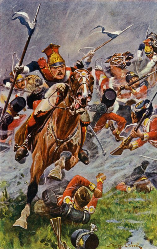 Albuera, Útok polských kopiníků v týlu Britů od Stanley L. Wood