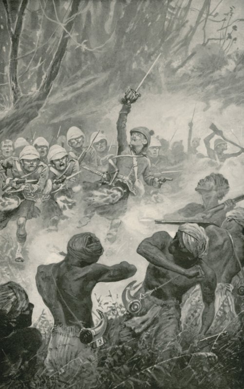 Highland Charge v bitvě u Amoaful od Stanley L. Wood