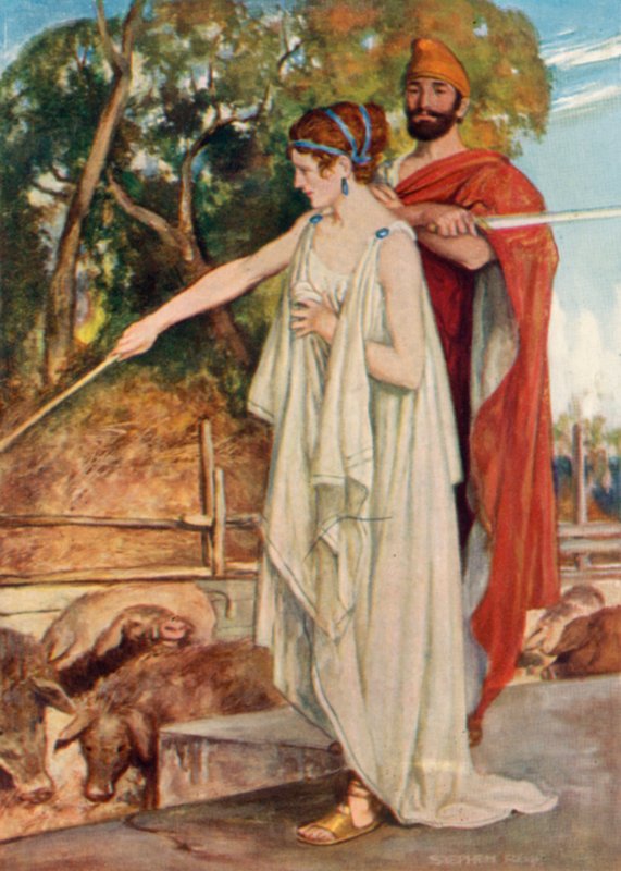 Odysseus a Circe od Stephen Reid