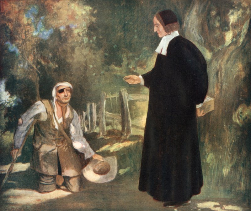 Bishop Ken a žebrák (barevné lito) od Stephen Reid