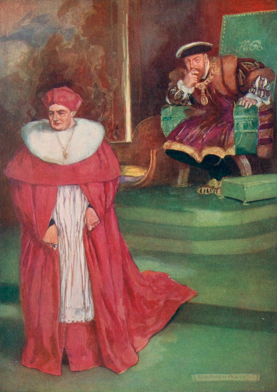Poslední rozhovor kardinála Wolseyho s králem Jindřichem VIII od Stephen Reid